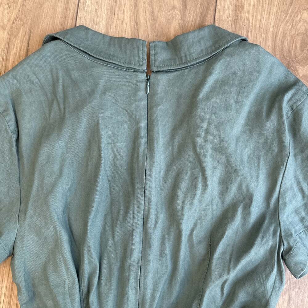 Anthropologie Maeve Short Sleeve Wrap Romper Tie Waist Sz 14 NWT Classic Boho - Picture 11 of 11